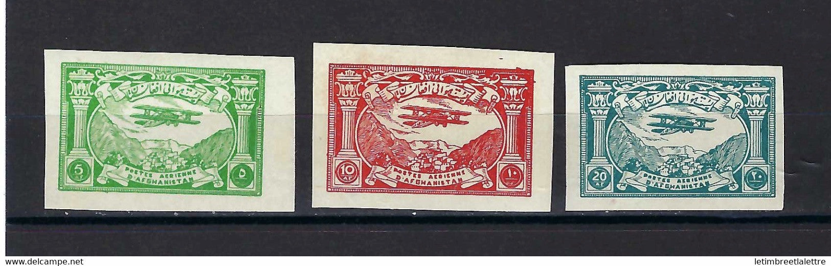 ⭐ Afghanistan - Poste Aérienne - YT N° 4 à 6 **  - Neuf sans charnière - Signé - RARE - TB - 1948 ⭐