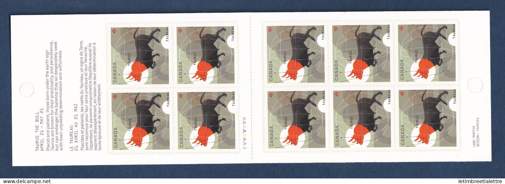 Canada - YT n° C 2595 ** - Neuf sans charnière - Signes du Zodiac - 2011