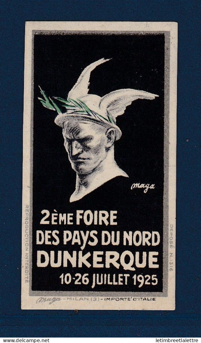 France - Vignette - errinophilie - * neuf avec charnière - 2ème foire de Dunkerque - 1925
