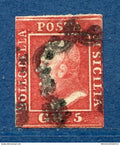 ⭐ Italie - Sicile - YT n* 21 e - Oblitéré - 1859 ⭐