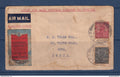 Birmanie Burma - Premier Vol Rangoon To Croydon  - pour Agra ( inde ) - avec vignette imperial AirWays Fly - 1933