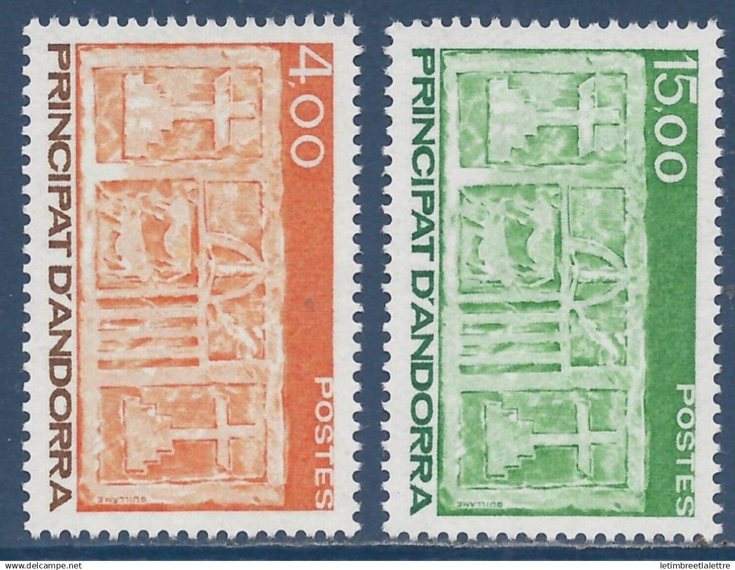 Andorre - YT n° 346 et 347 ** - Neuf sans charnière - 1986