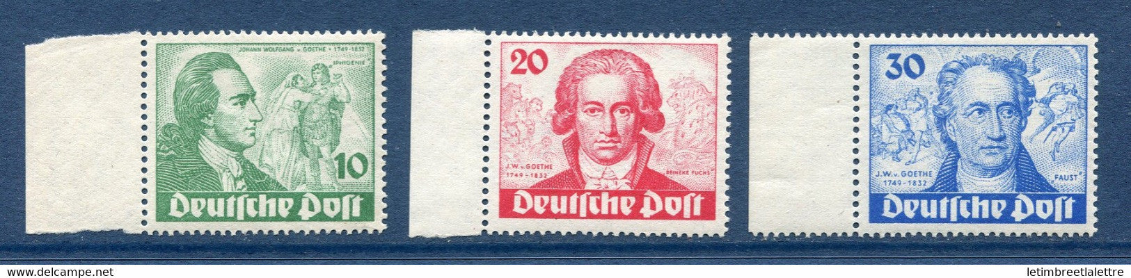 ⭐ Allemagne Berlin - YT n° 51 à 53 ** - Neuf sans charnière - TB - 1949 ⭐