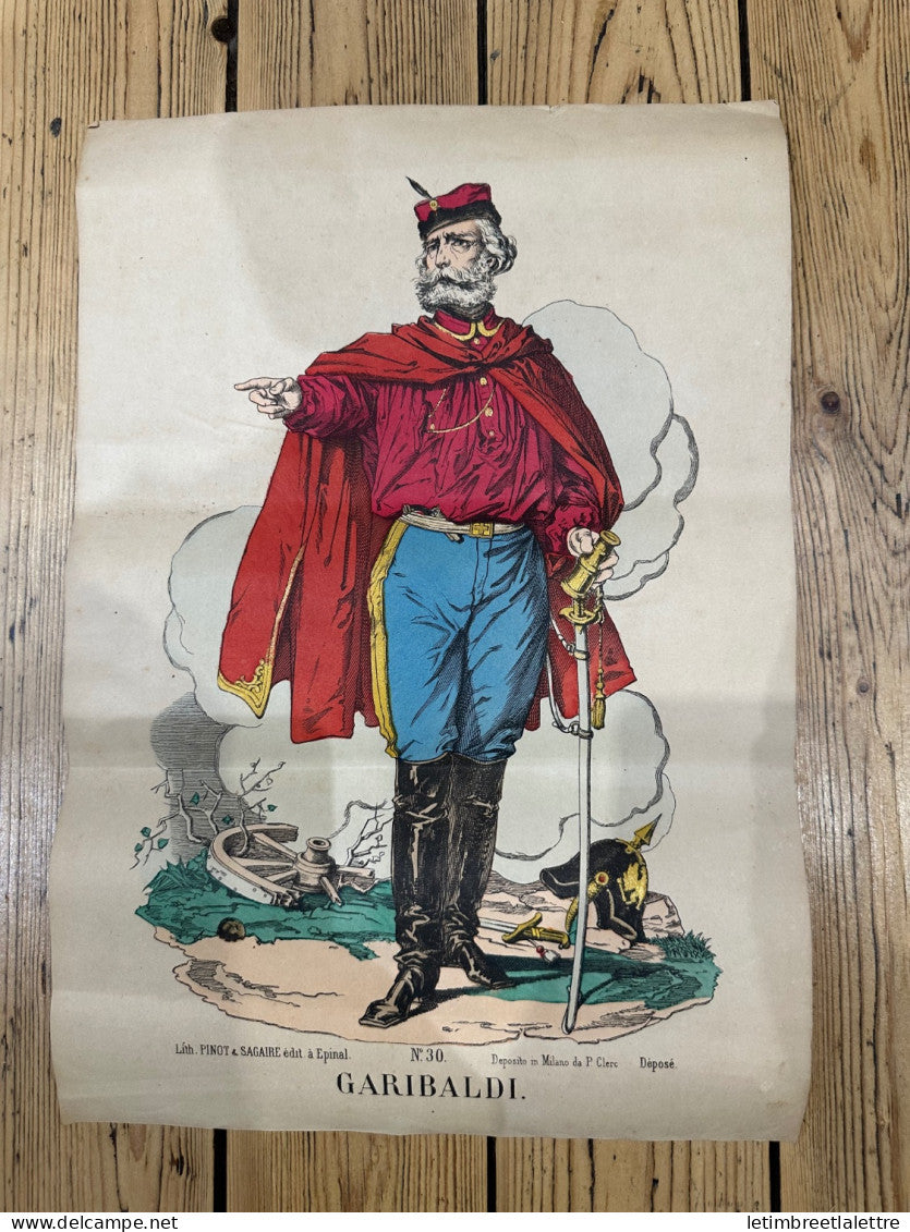 Affiche litho - lithographie - Garibaldi - Pinot Sagaire