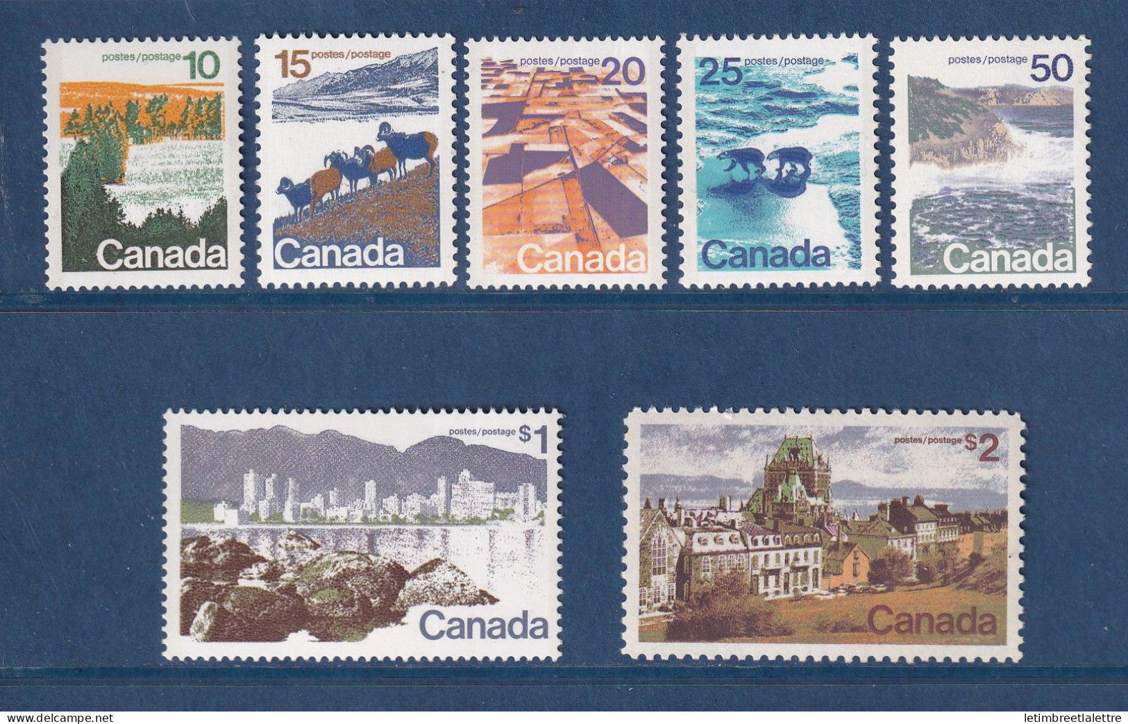 Canada - YT n° 471 à 477 ** - neuf sans charnière - 1972 1976