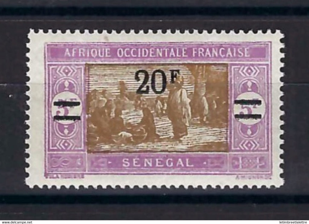 ⭐ Sénégal - Variété - YT n° 101 a ** - Neuf sans charnière - sans point - 1924 / 1927 ⭐