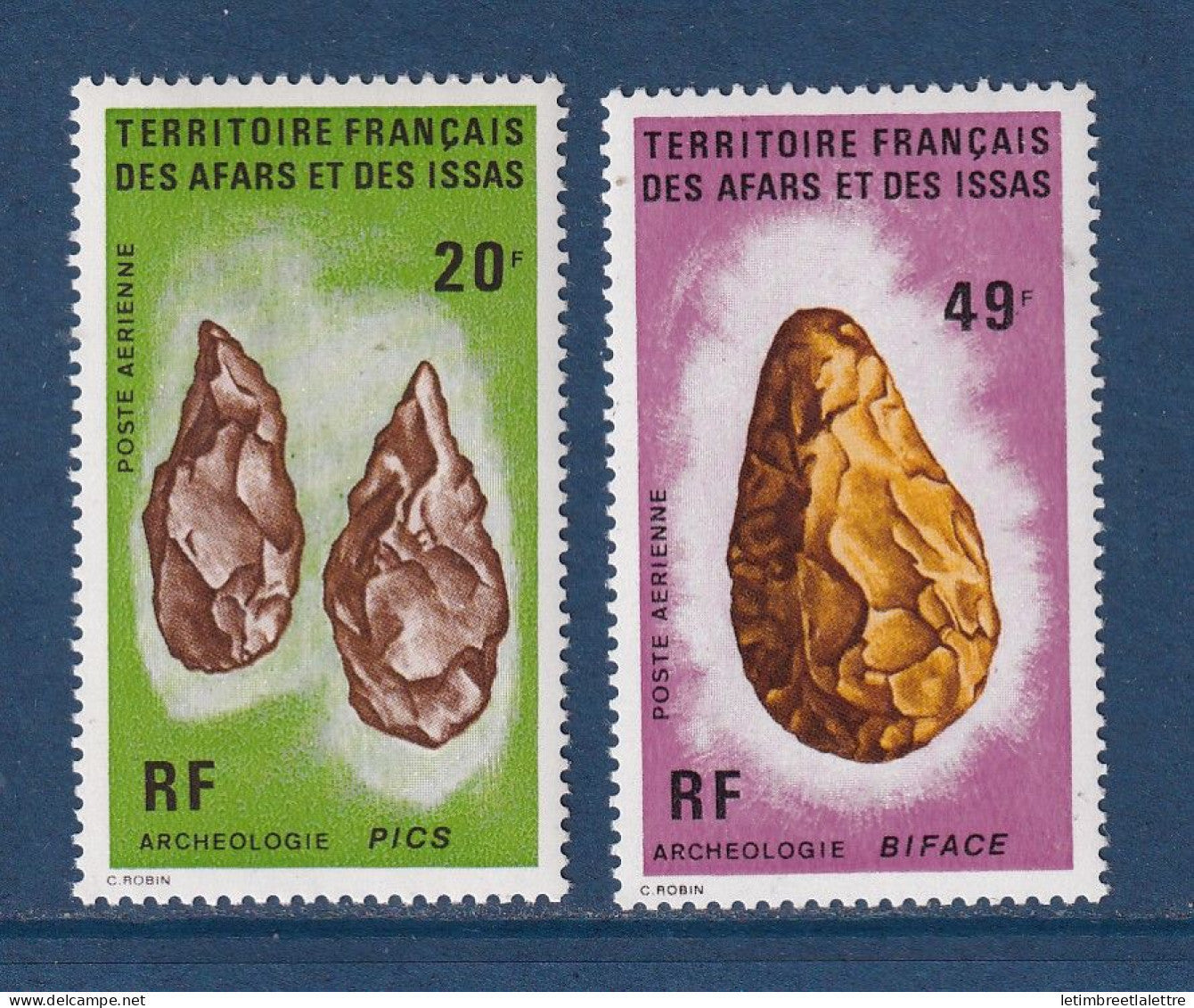 Afars et Issas - YT PA n° 83 et 84 ** - Neuf sans charnière - Poste aérienne - 1973