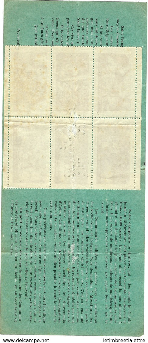 France, Erinnophilie, Vignette, thématique religion, couvant, cisterciennes, carmélites, Visitandines etc ...