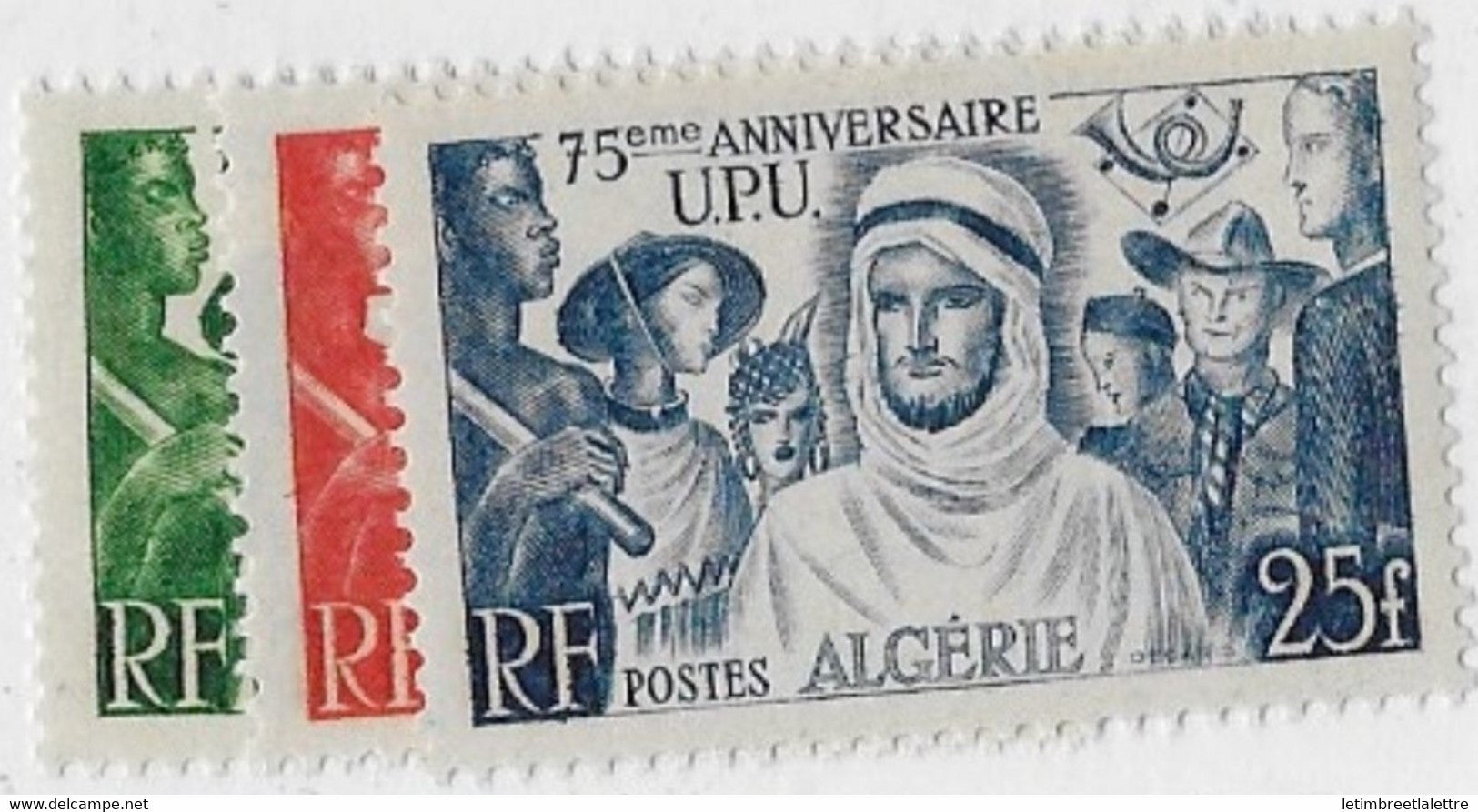 Algérie - YT n° 276 à 278 ** - Neuf sans charnière - 1949