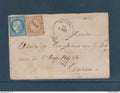France - Convoyeur Station - YT n° 60 et n° 59 - griffe MMC - Seyssel G. MAC - pour Turin - 1872