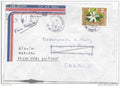 Lettre de tahiti pour la France par Avion