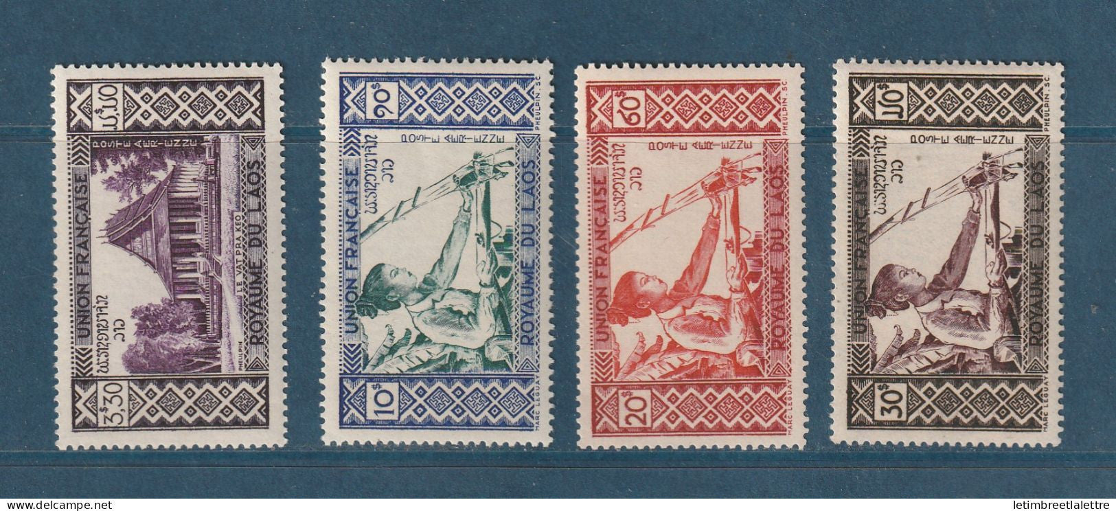 Laos - Poste Aérienne - YT n° 1 à 4 ** - neuf sans charnière