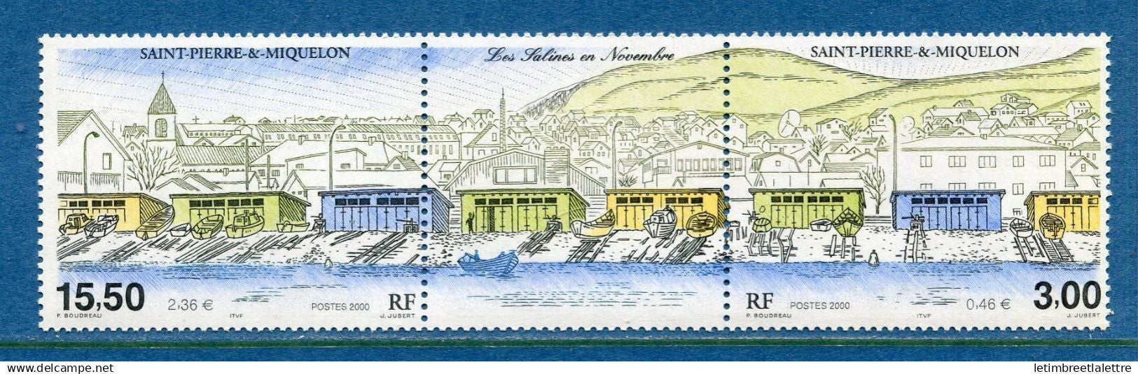 Saint Pierre et Miquelon - YT n° 724 et 725 A ** - Neuf sans charnière - 2000