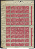 ⭐ France - YT n° 112 ** superbe feuille de 50 avec millésime 0 -  sans charnière TTB - panneau de droite centrage TB ⭐
