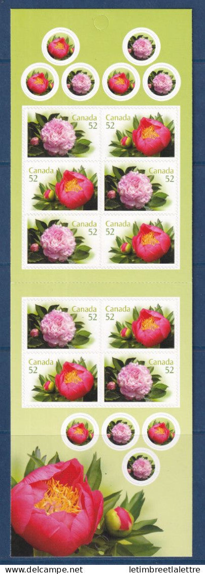 Canada - carnet - YT n° 2341 et 2342 ** ou C 2341 - neuf sans charnière - flores - 2008