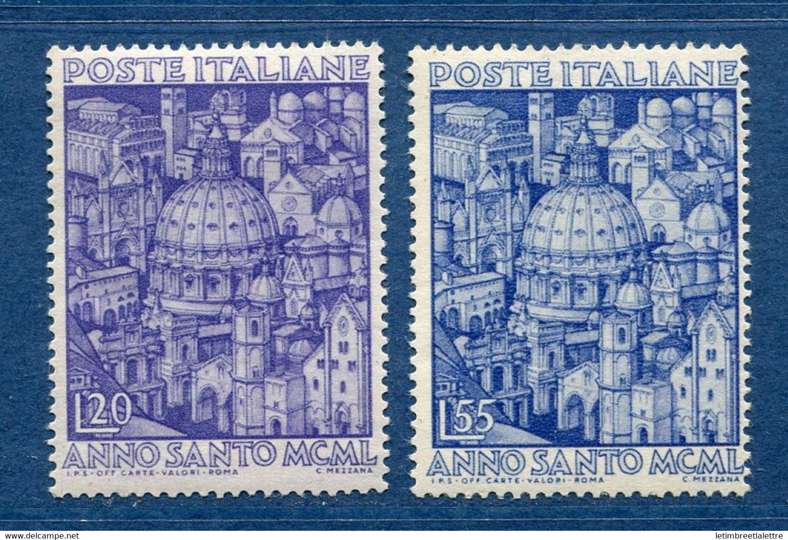 ⭐ Italie  - YT n° 558 et 559 ** - Neuf sans charnière - 1950 ⭐