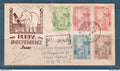 Myanmar - Birmanie - Burma - YT n° 16 à 20 - sur enveloppe éléphant pour New York USA - recommandé - 1948