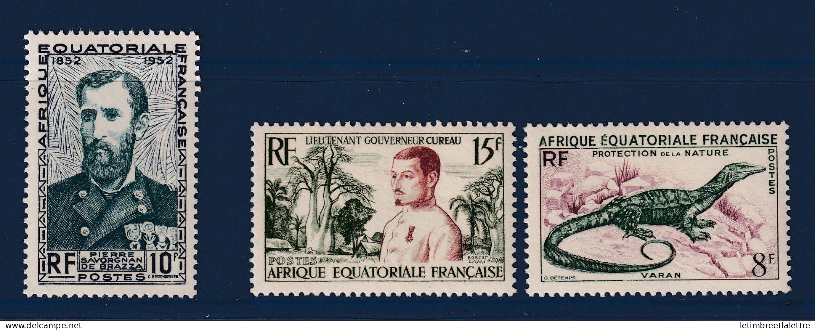 AEF - YT n° 228 avec 230 et 231 ** - Neuf sans charnière - 1954