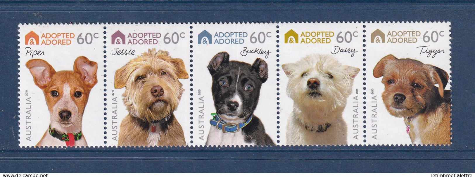 Australie - YT n° 3289 à 3293 ** - neuf sans charnière - chiens - dog - 2010