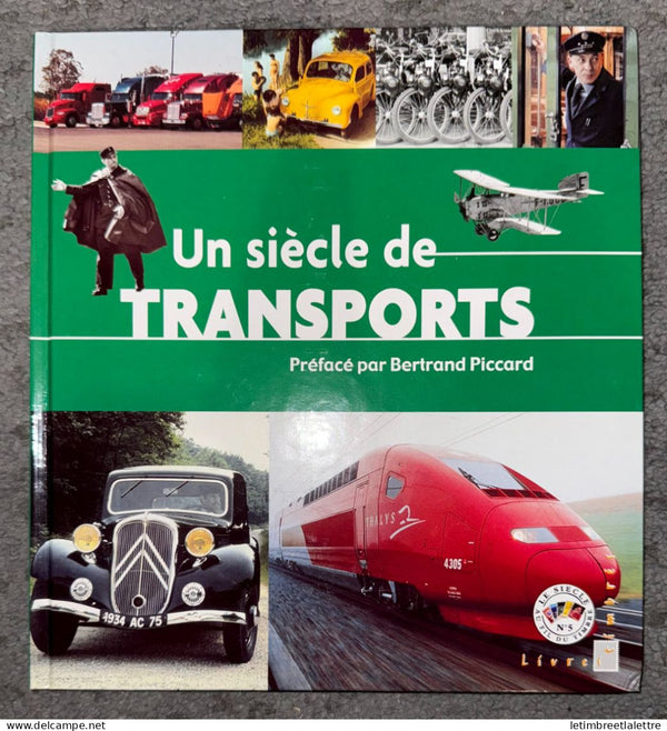 France - Illustrated book with stamp ** - Stamped books - A century of transport - 2002