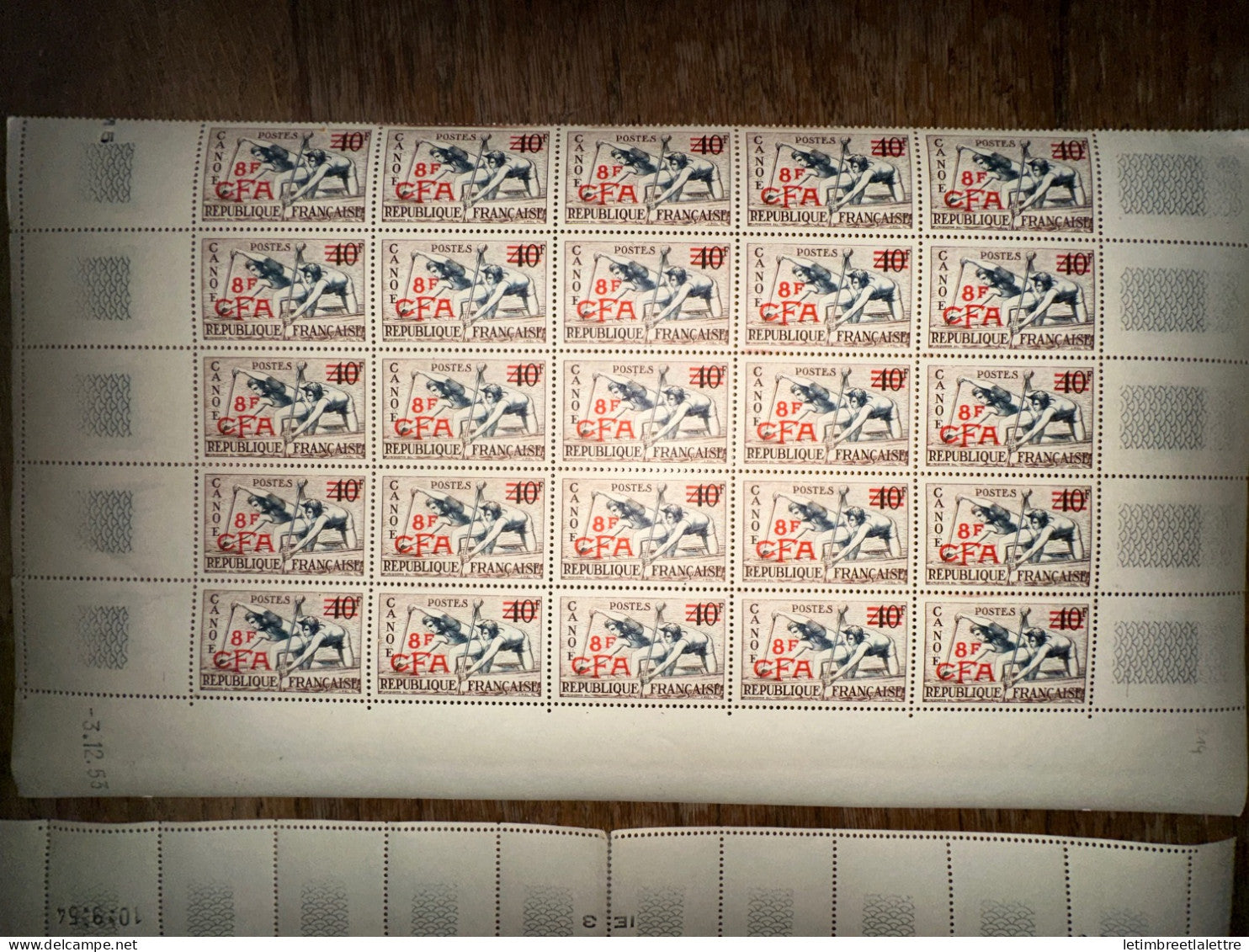 Réunion CFA - feuille - YT nº 307 à 319 ** manque 307 310 313 et 315 - neuf sans charnière - 1957 1959