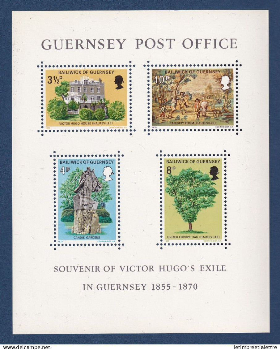 Guernesey - YT bloc n° 1 ** - Neuf sans charnière - 1975