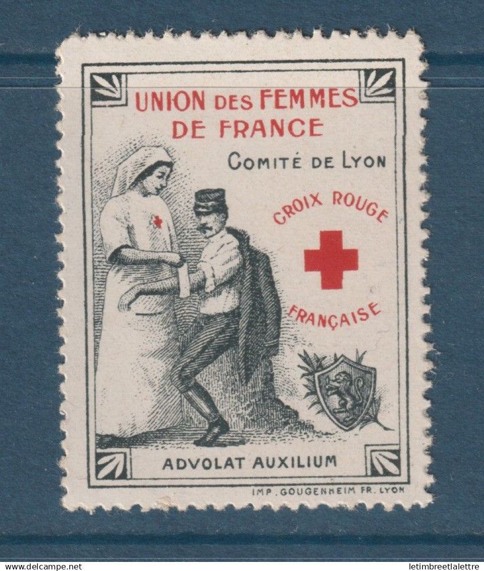 France  - Vignette - ** neuf sans charnière - Croix Rouge - Union des femmes de France - Lyon