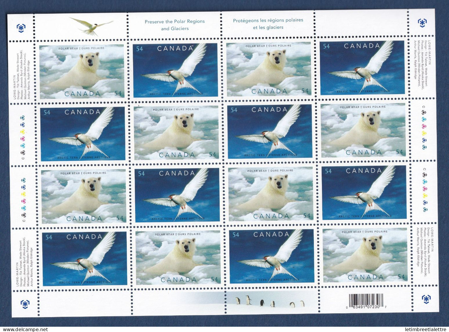 Canada - YT n° 2429 et 2430 ** - Neuf sans charnière - Protection des zones polaires et des glaciers - 2009
