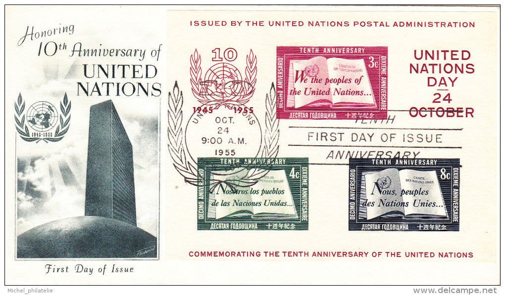 1er jour nations unies BF1 24.10.55