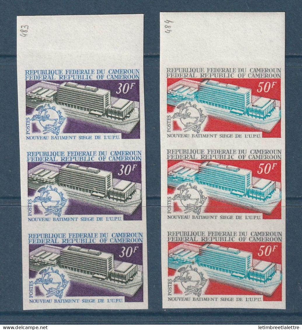 Cameroun - Non dentelé - YT n° 483 et 484 ** - Neuf sans charnière - 1970