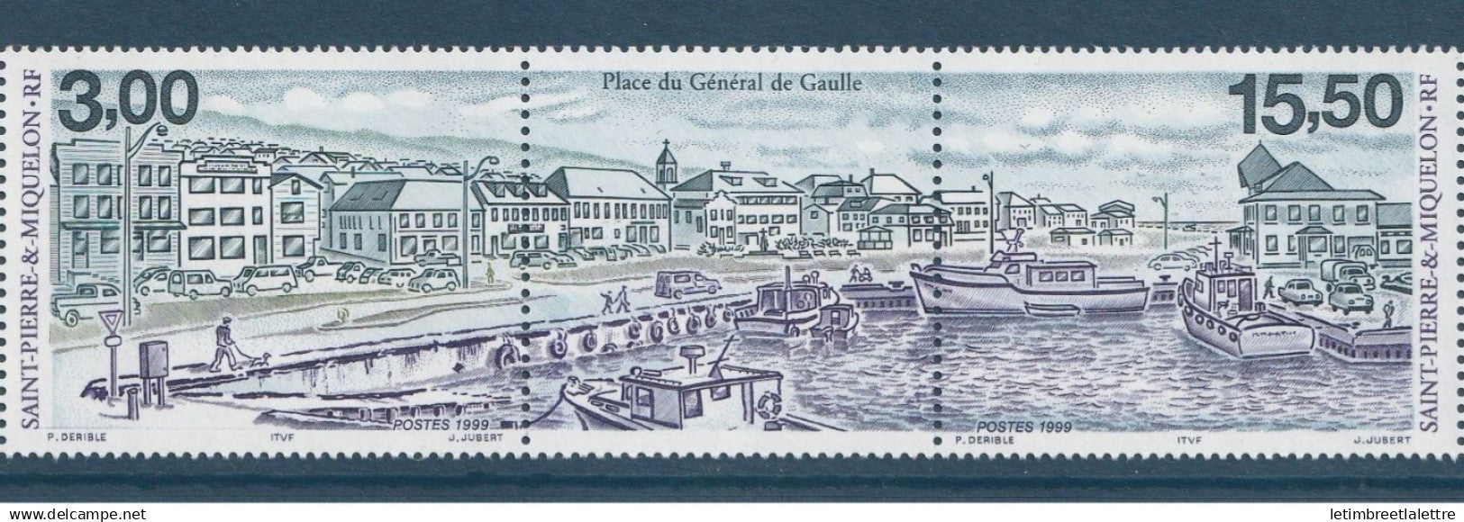 Saint Pierre et Miquelon - YT n° 701 et 702 A ** - Neuf sans charnière - 1999