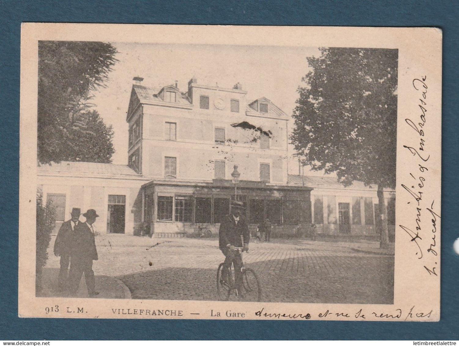 France - Carte Postale - Villefranche sur Saône - la Gare