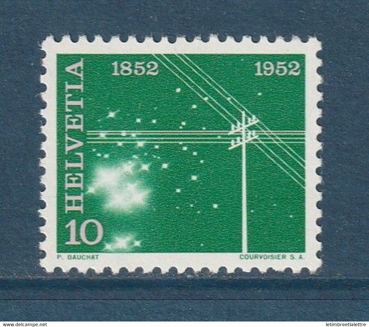 ⭐ Suisse - YT n° 518 ** - Neuf sans charnière - 1952 ⭐