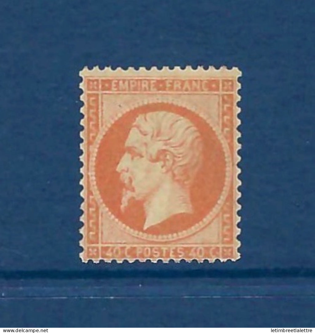 France - YT n° 23 * - neuf avec charnière - Première charnière - Très frais - 1862