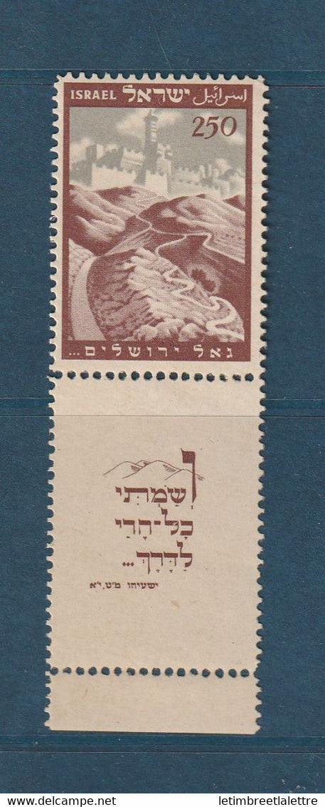 Israël - YT n° 16 ** - neuf sans charnière - 1949