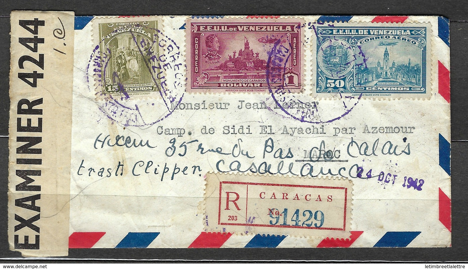 Recommandé de Caracas pour Casablanca - Censurée -