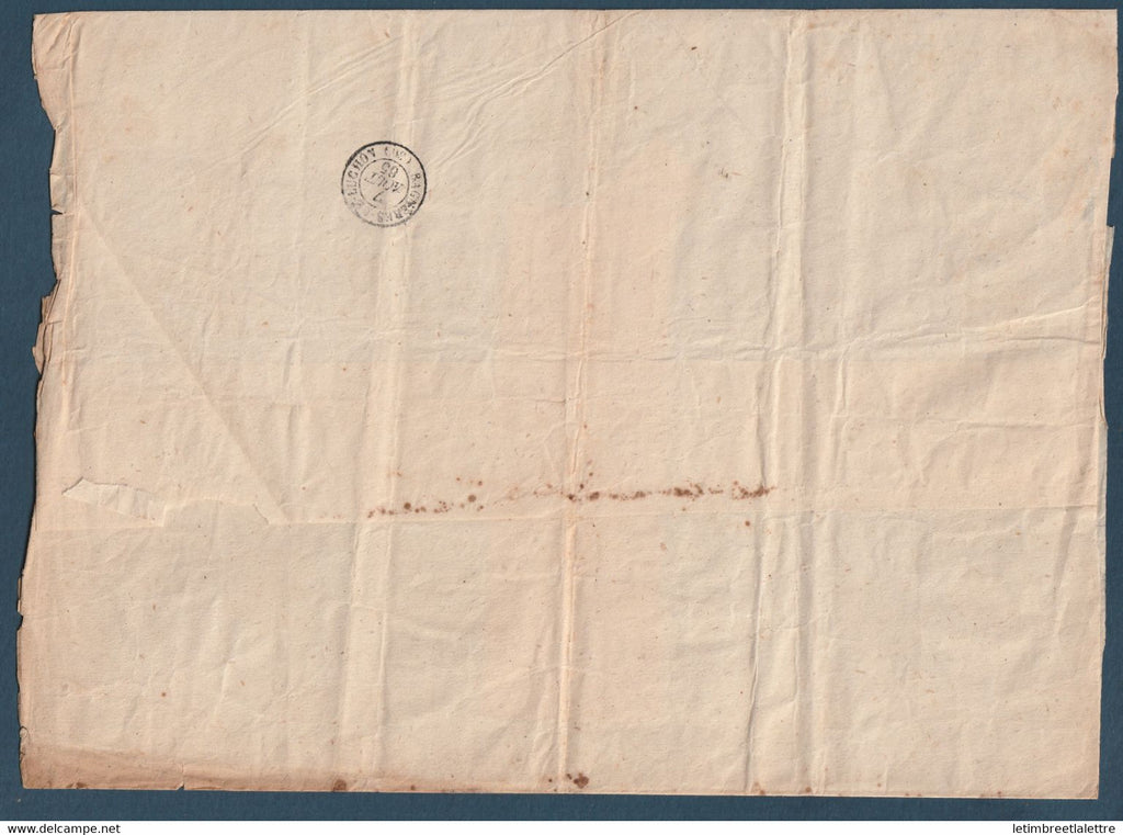 France - YT n° 26 Seul sur une grande bande pour Luchon en 1865