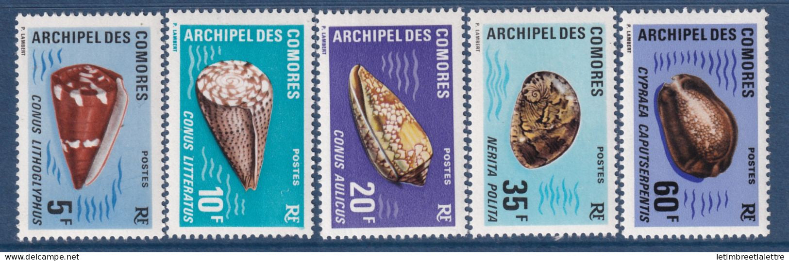 Comores - YT n° 72 à 76 ** - Neuf sans charnière - 1971