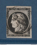 France - YT n° 3 - Oblitéré - dateur du 12 Juin - 1849