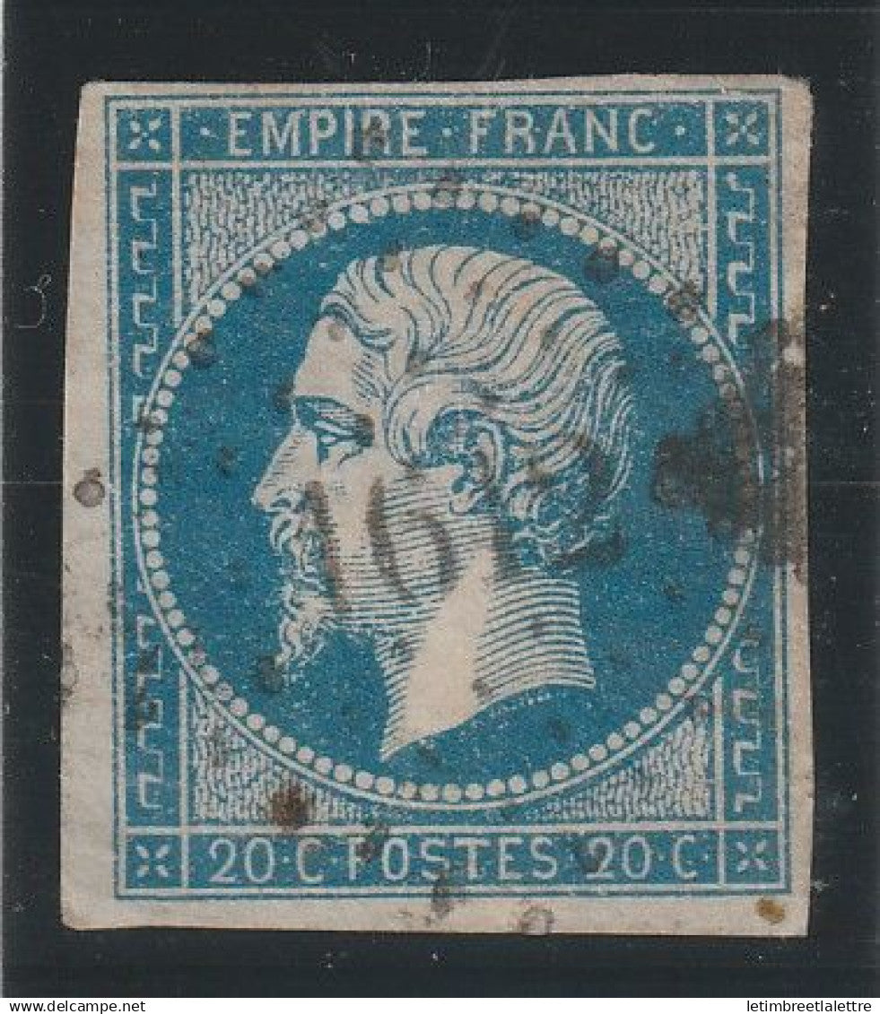 France - YT n° 14 oblitéré PC Petit Chiffre 1612 - La Force