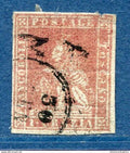⭐ Italie - Toscane - YT n° 4 - Oblitéré - Brun Carminé - 1851 ⭐