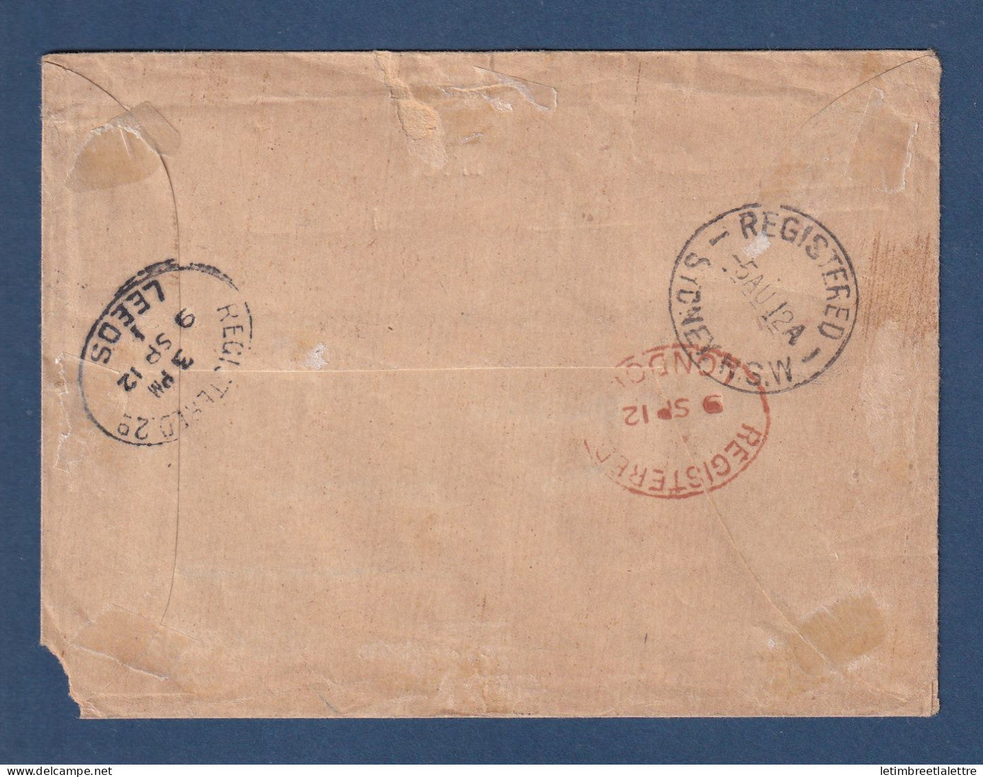 Îles Salomon - Recommandé pour l'Angleterre - 1912
