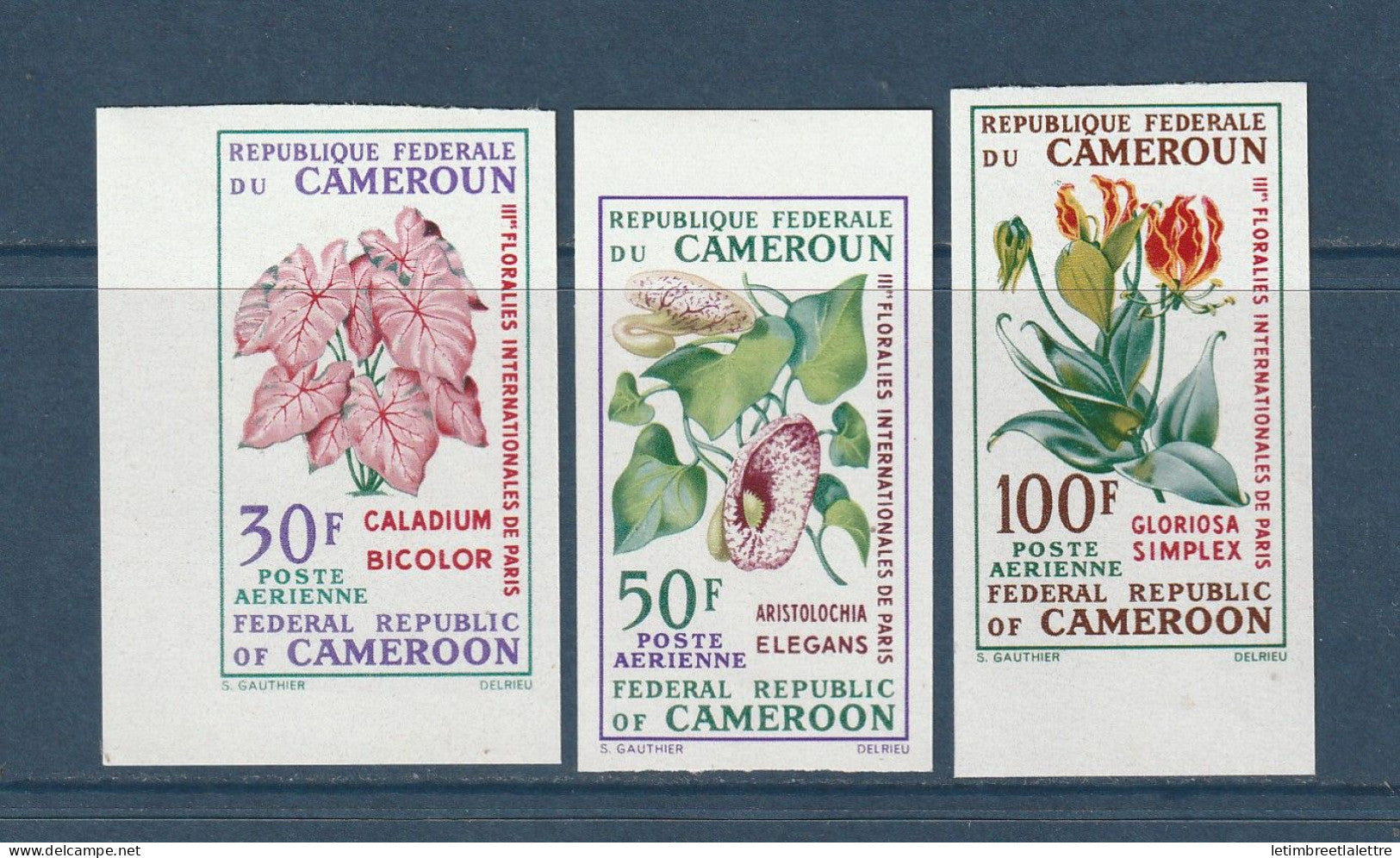 Cameroun - Poste Aérienne - Non dentelé - YT n° 130 à 132 ** - Neuf sans charnière - 1969