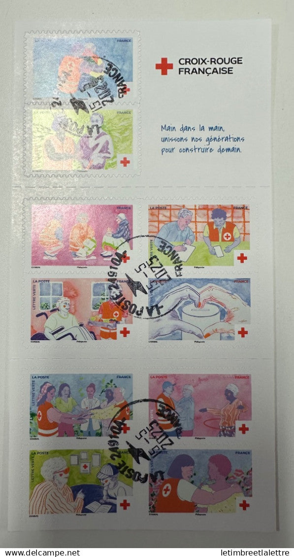 France 2025 - carnet croix rouge oblitéré