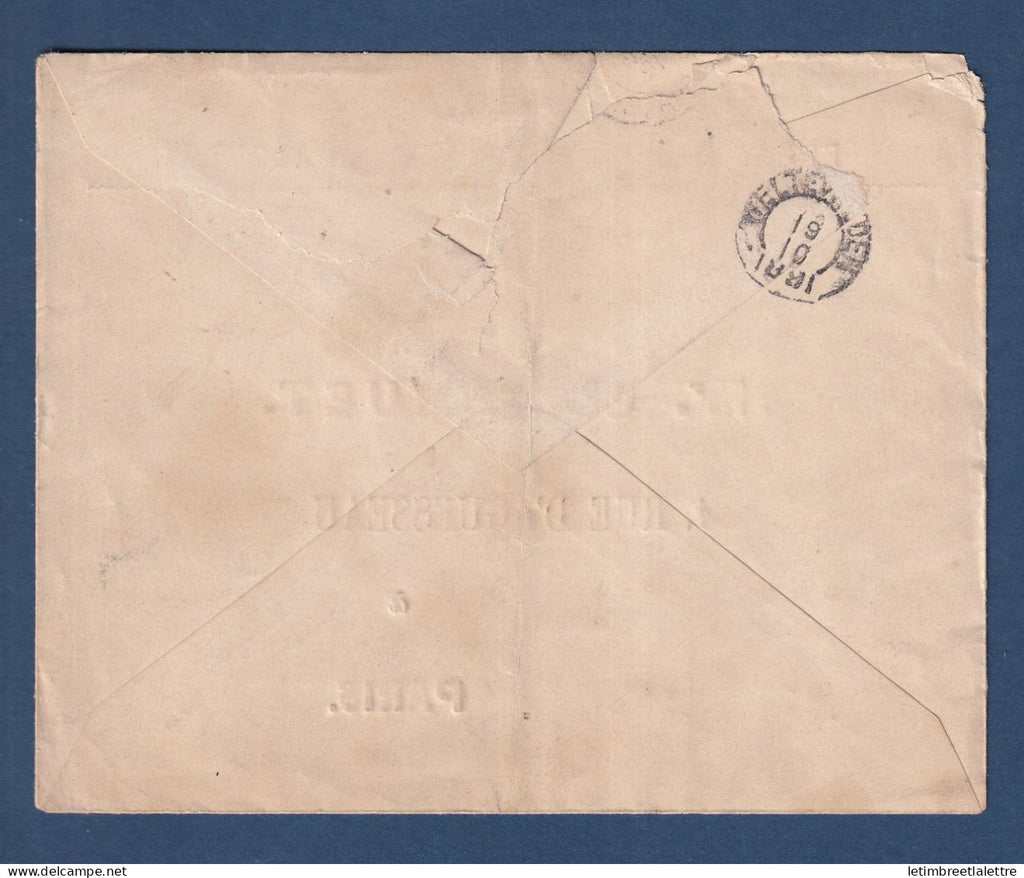 Inde ( Indes Néerlandaises ) - Batavia pour Paris ( France ) 1881