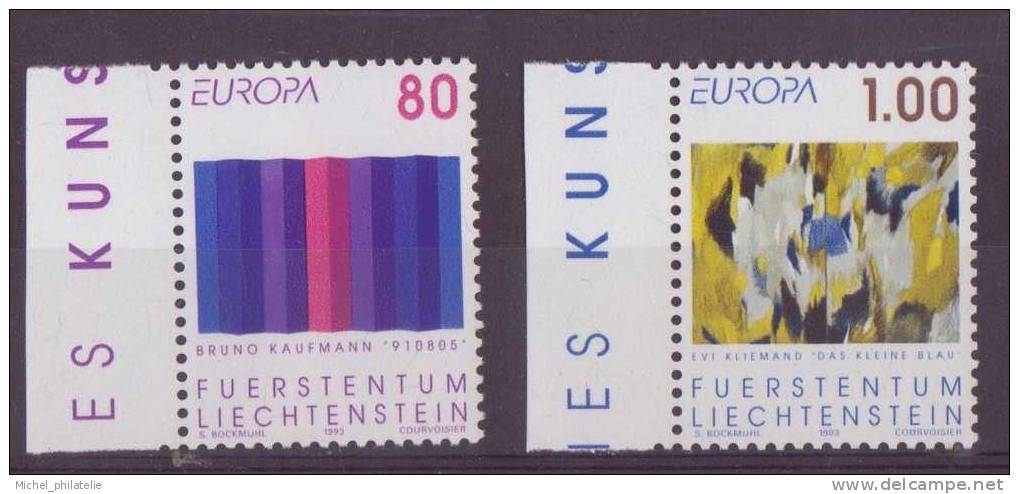 ⭐ Liechtenstein - YT n° 995 et 996 ** - Neuf sans charnière - 1993 ⭐