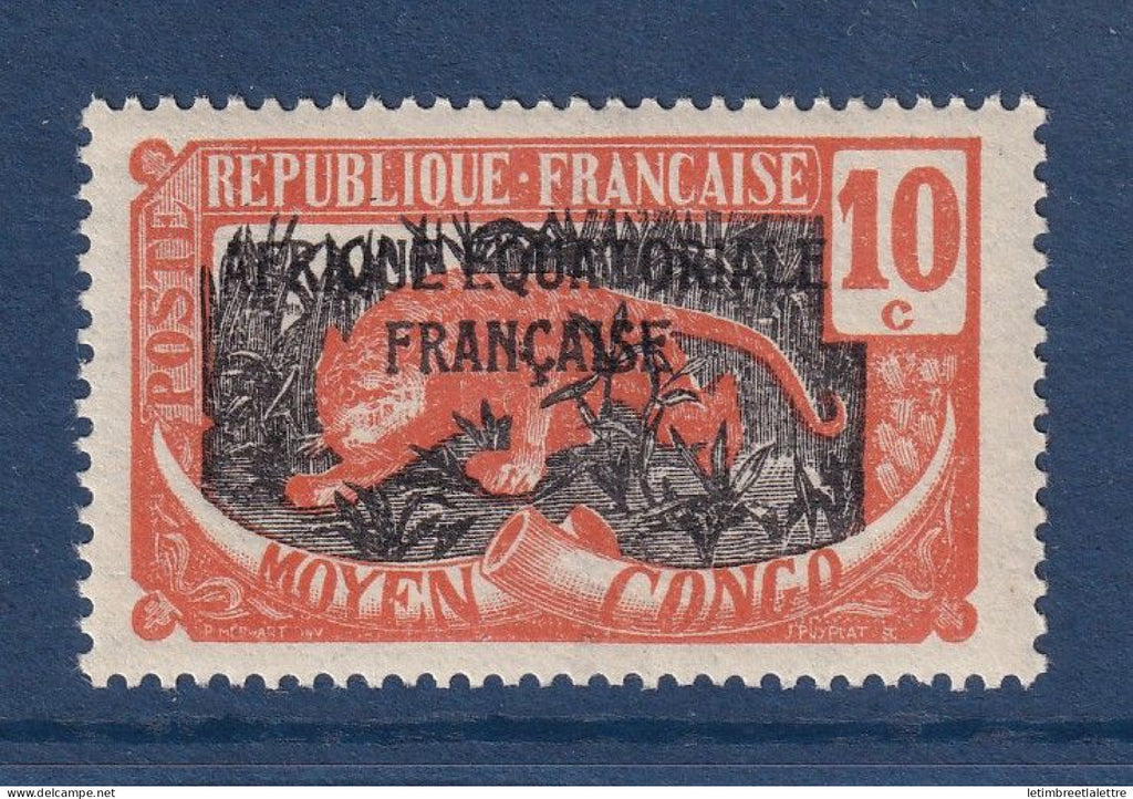 Tchad - Variété - YT n° 37 b ** - Neuf sans charnière - sans Tchad  - signé Brun - 1925 1928