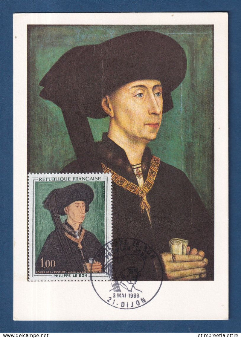 France - FDC - Premier Jour - Carte maximum - Philippe Le Bon - 1969