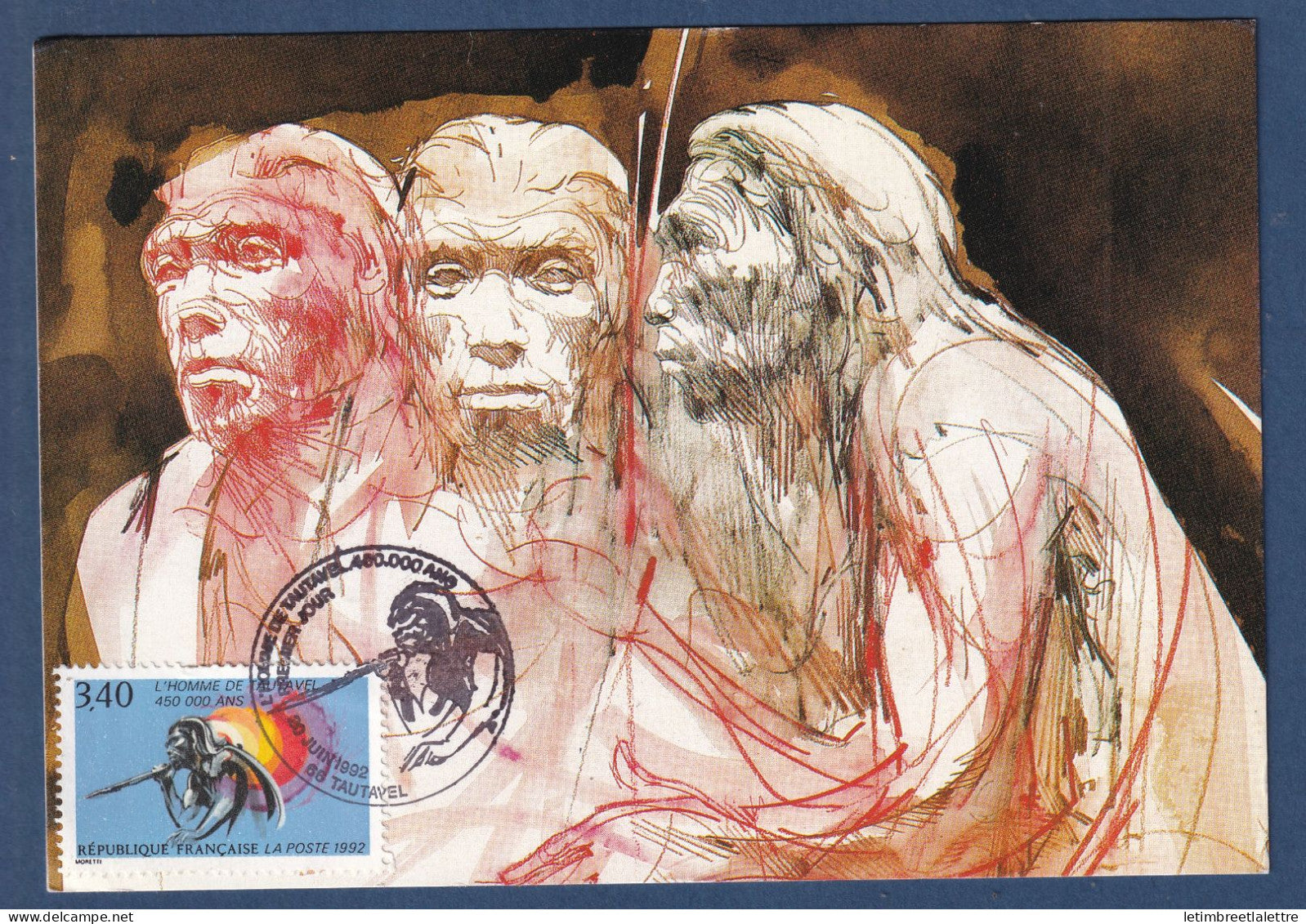 France - Carte maximum - YT n° 2759 - Tautavel - Premier jour - 1992