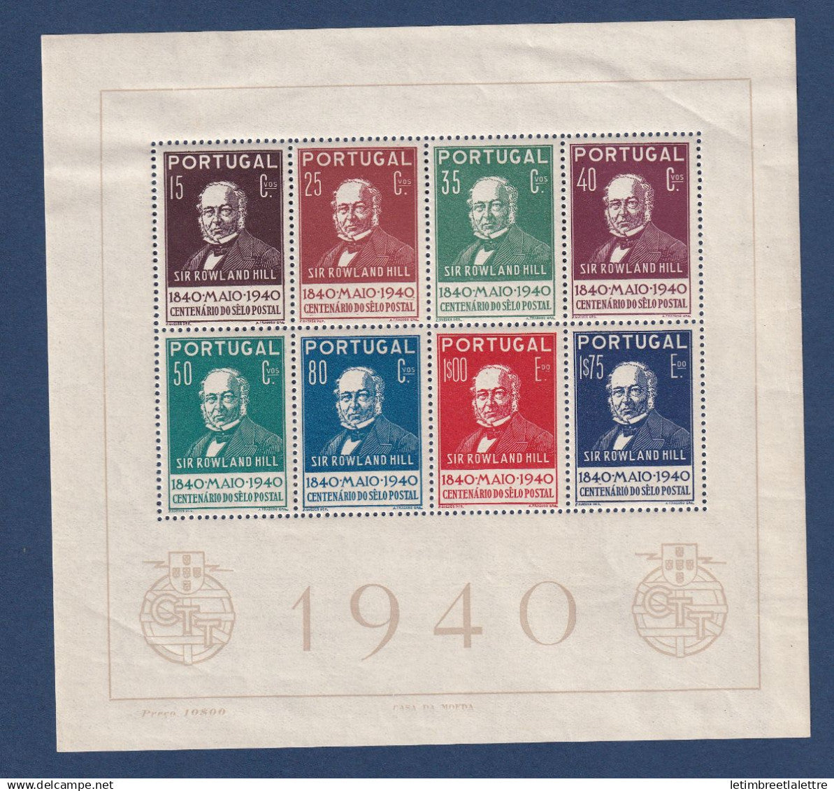 Portugal - YT bloc n° 2 ** - Neuf sans charnière - 1940